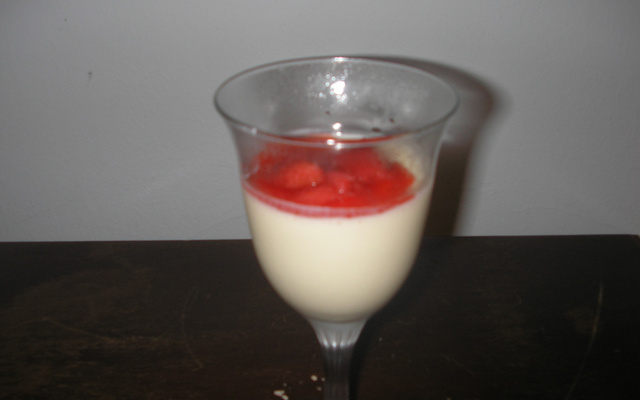 Mousse italiana de mel - Panna Cotta