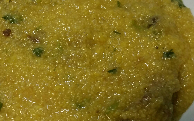 Costelinha de porco com quirera do Rafael Salerno