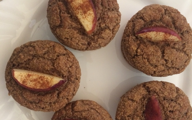 Bolinho de maçã integral