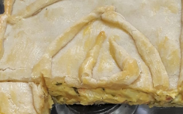 Torta cremosa de palmito