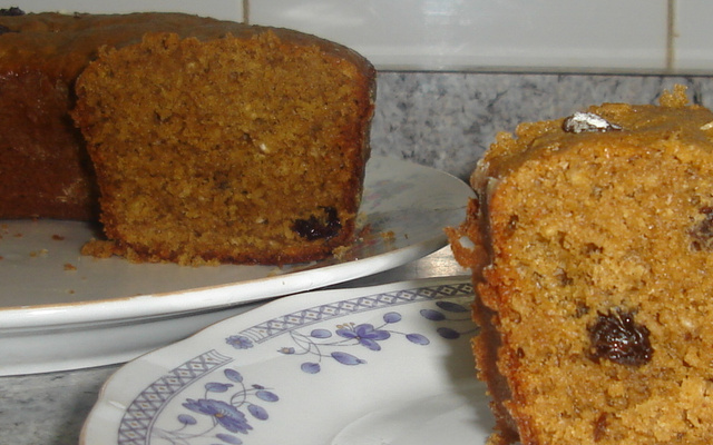 Bolo de aveia com especiarias