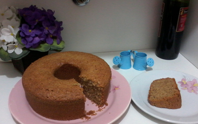 Bolo de banana com farinha de rosca