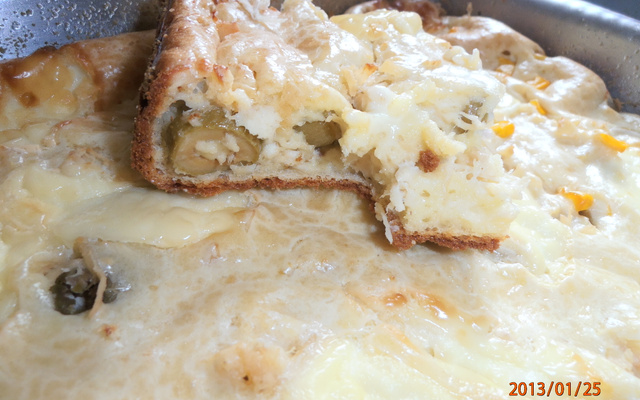 Torta de frango com requeijão
