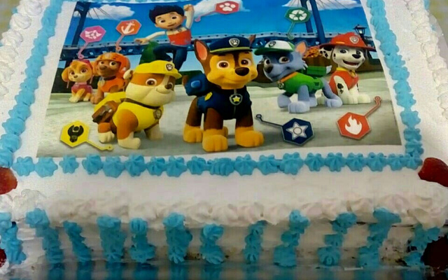 Bolo de aniversário.