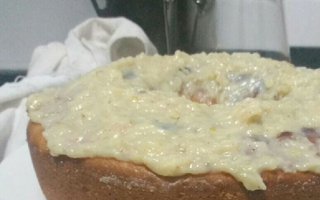 Bolo de maçã molhadinho sem ovos