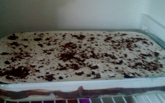 Pavê de chocolate com biscoito maizena