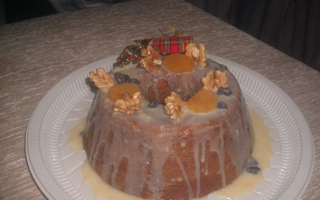 Bolo de nozes e damasco de Laura