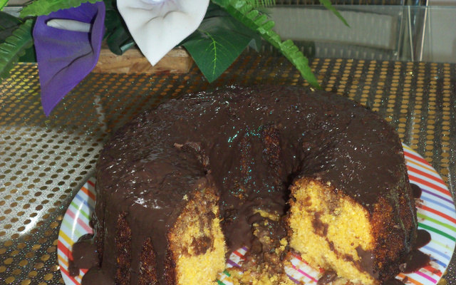 Bolo de fubá sem farinha e sem fermento