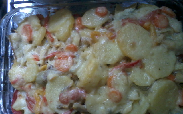 Bacalhoada gratinada