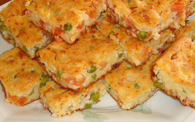 Torta salgada especial da Thá