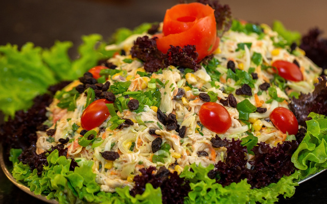 Salada de maionese com frango