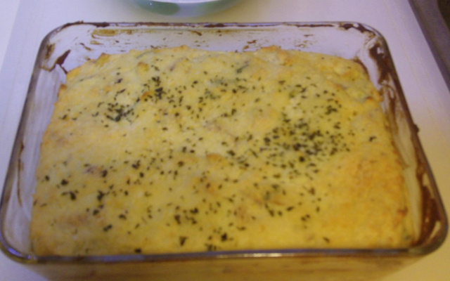 Souflé de batata com queijo