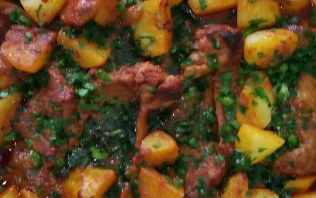 Contra filé com molho de cerveja ao forno