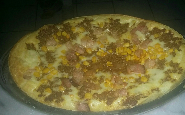 Torta de forno de aipim com carne