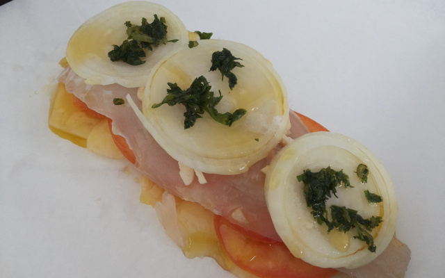 Filé de linguado no forno