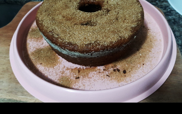 Bolo de banana e aveia