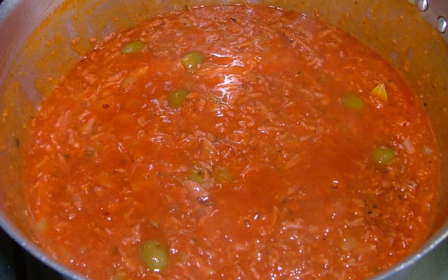 Molho de calabresa para massas