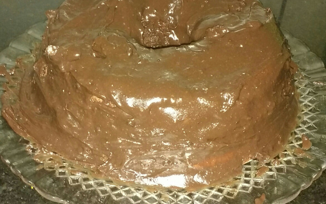 Bolo de chocolate de liqüidificador