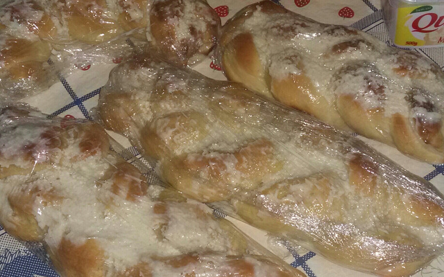 Pão doce de leite condensado de liquidificador