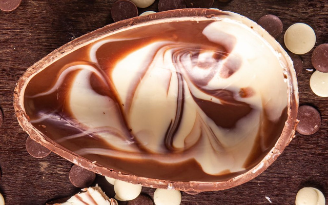 Ovo de Páscoa mesclado