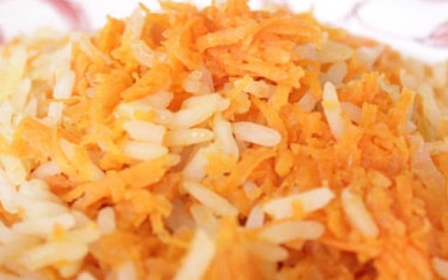 Arroz com cenoura