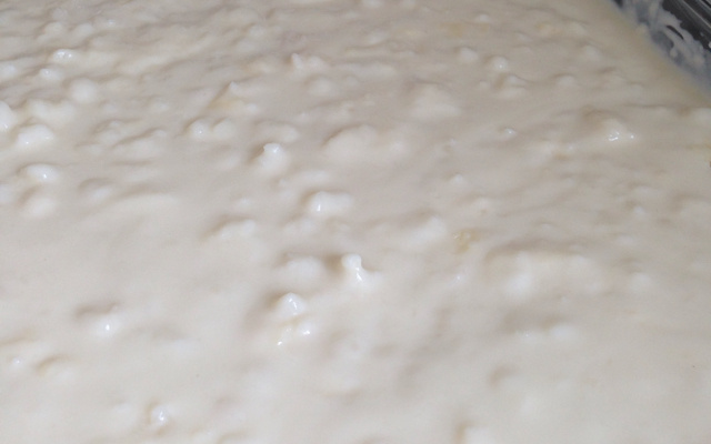 Canjica cremosa com coco