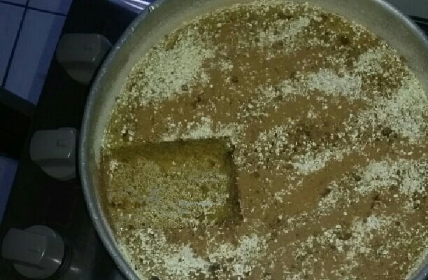 Bolo de banana com aveia