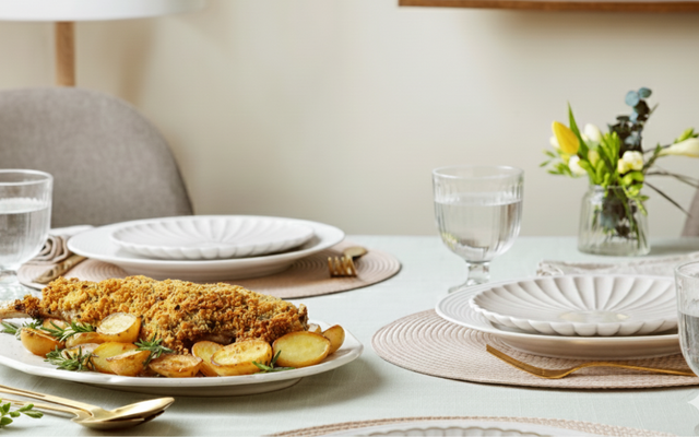 Cabrito em crosta de ervas