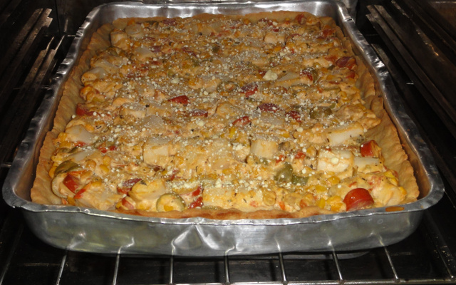 Torta de palmito da juçara