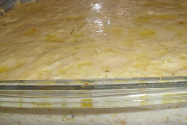 Frango desfiado ao creme de milho