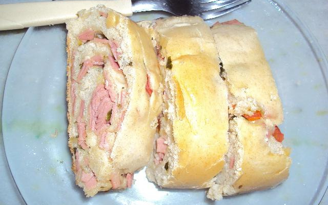 Pão de frios de peito de peru