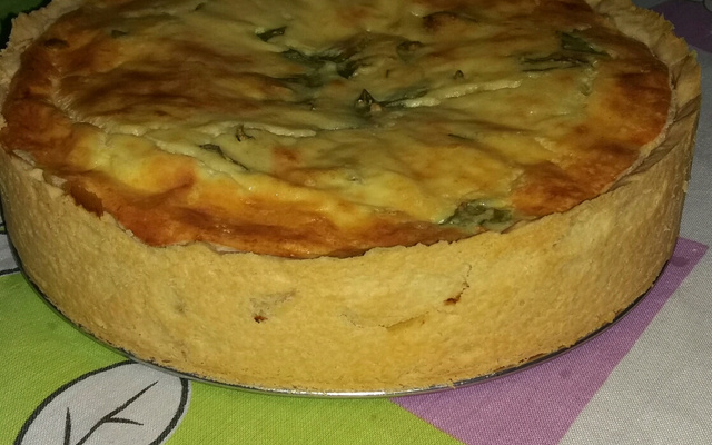Quiche de presunto e queijo do Glauco