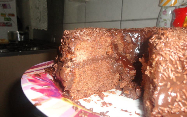 Bolo simples de nescau