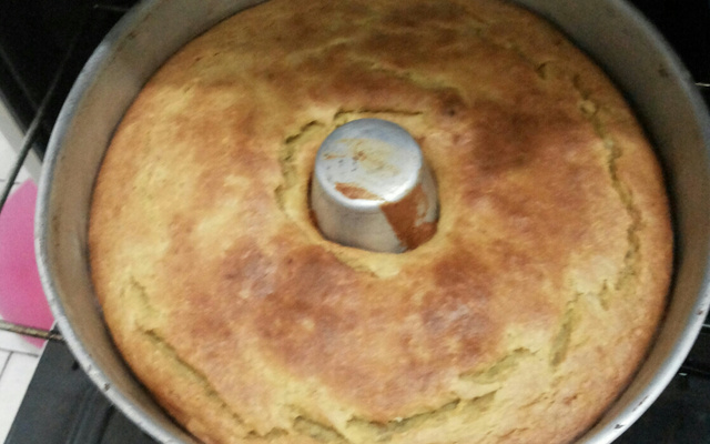 Bolo cremoso de batata doce