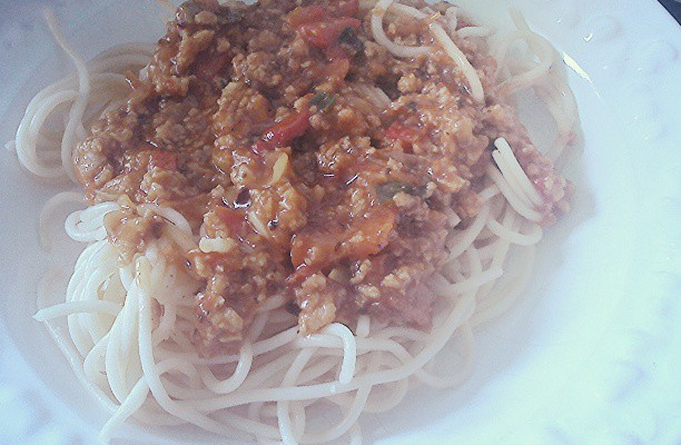 Molho bolonhesa maravilhoso de soja