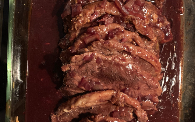 Picanha assada ao molho madeira