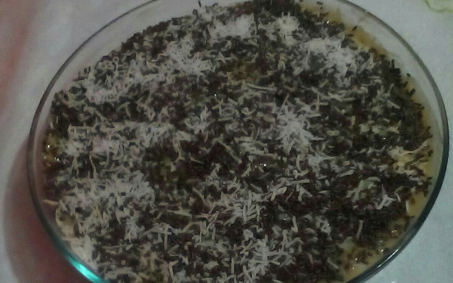 Pavê de biscoito e Nescau