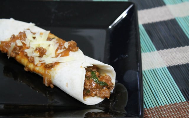 Panqueca de carne moída simples