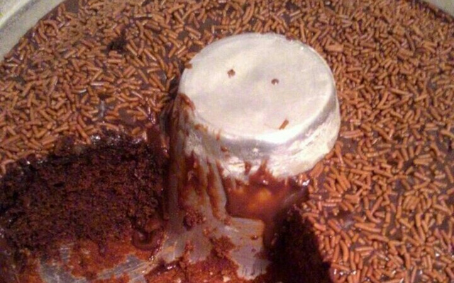 Bolo de chocolate de liquidificador