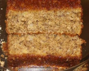 Bolo integral light de banana e aveia