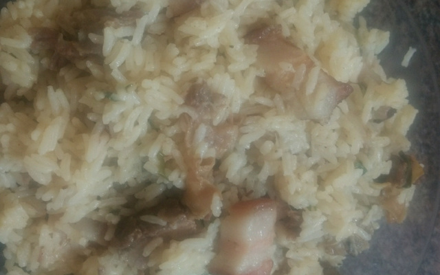 Arroz de costela com bacon