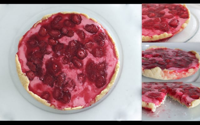 Torta de morango com iogurte