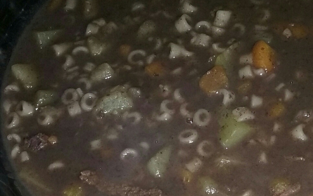 Sopa de legumes com feijão