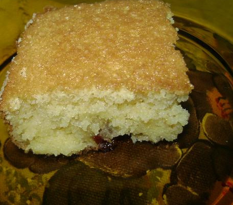 Bolo cremoso de Fubá