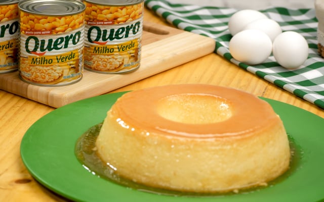 Pudim de milho na panela de pressão