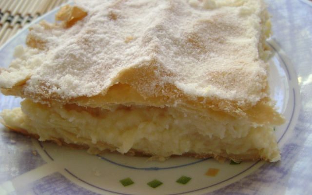 Folhado de creme