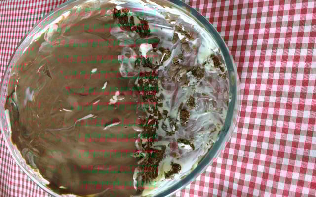 Torta de bolacha com café