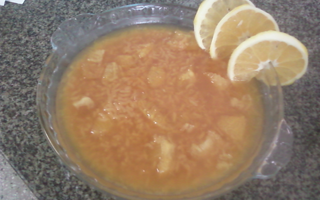 Arroz com laranja