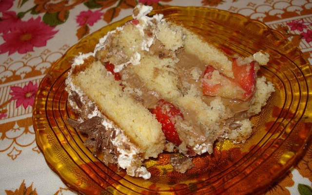 Bolo sensação de morango