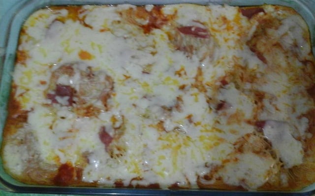 Macarrão ninho da Mamãe ao forno